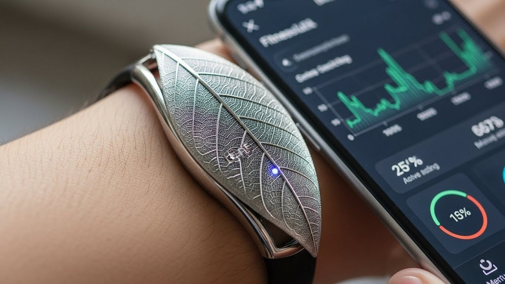 LEAF wearable fitness technology worn during daily activity