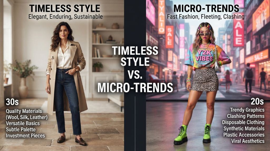 Timeless style versus micro-trends in fashion